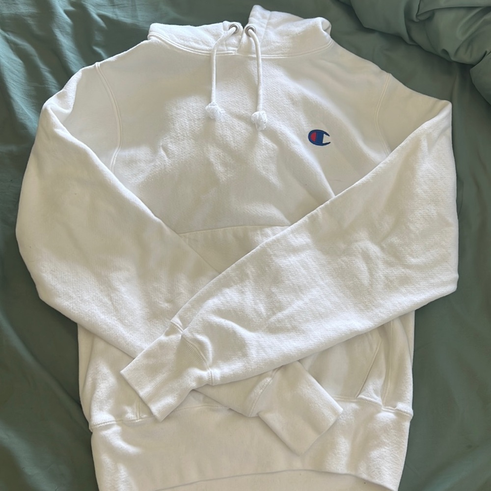 White champion hoodie